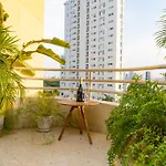Apartamento frente al mar, vista al centro de Cartagena